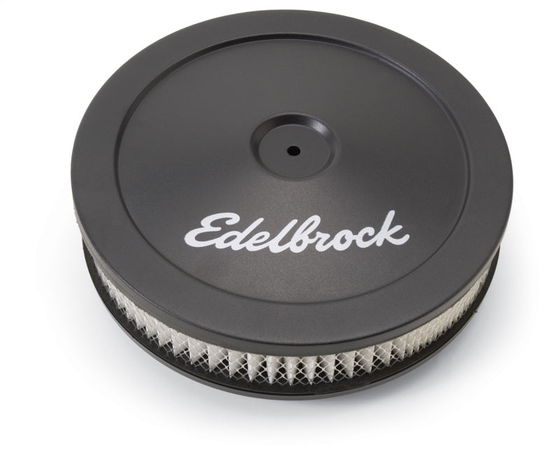 Edelbrock Air Cleaner, Pro-Flo Series, Round, Steel Top, Paper Element, 10" Dia. 1203 Photo - Primary