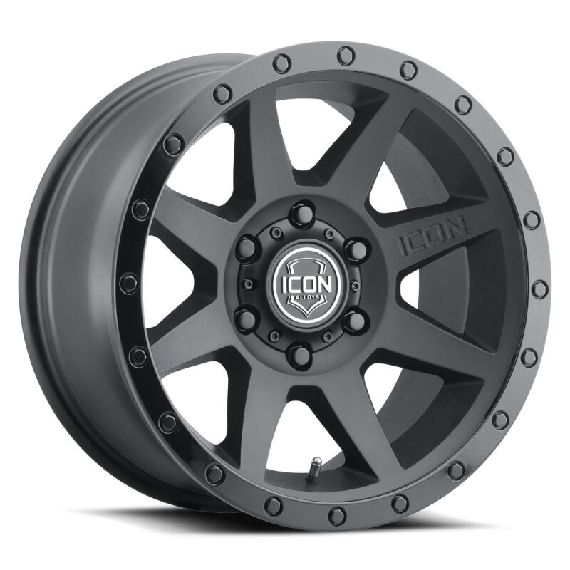ICON Rebound 18x9 6x135 6mm Offset 5.25in BS 87.1mm Bore Double Black Wheel 1818906352DB 1818906352DB Photo - Primary