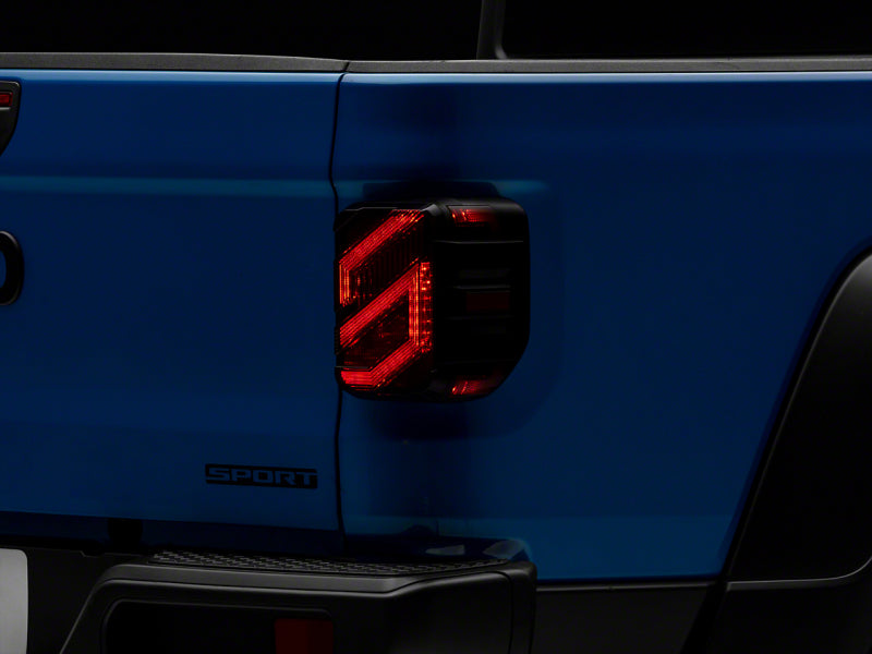 Raxiom 20-23 Jeep Gladiator JT Axial Series LED Tail Lights- Blk Housing (Smoked Lens) JG18584 JG18584 Photo - Primary