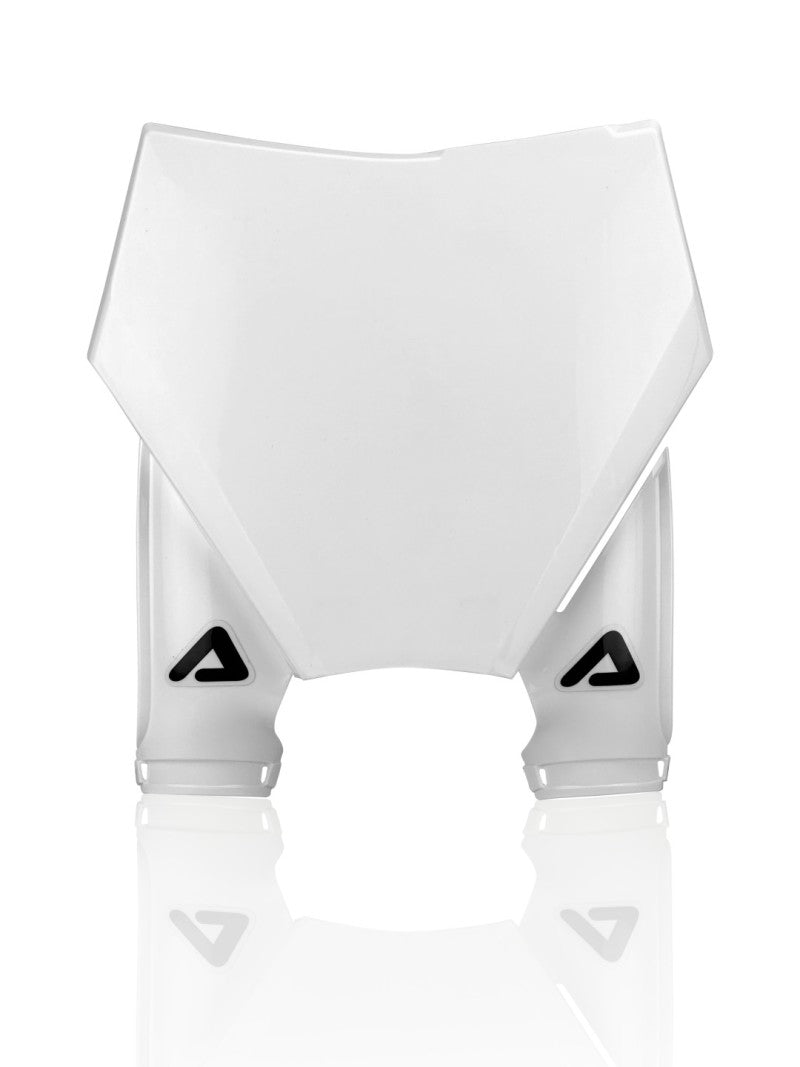 Acerbis 23+ KTM SX125-300/SX-F250-450/XC125-300/XC-F250-450 Front Number Plate-Raptor 2 - White 2983160002 2983160002 Photo - Primary
