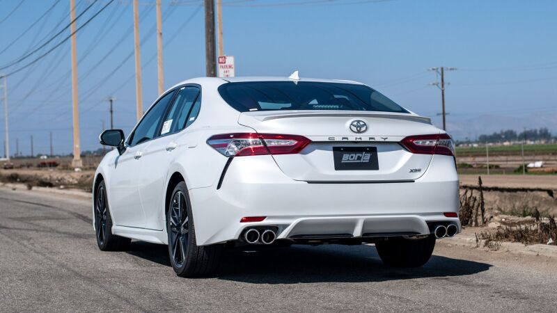 Borla 18-22 Toyota Camry XSE S-Type S-Type Cat Back Exhaust (Stainless) 140853 140853 Photo - Close Up