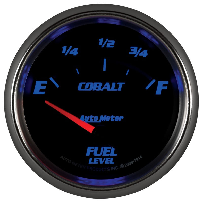 Autometer Gauge, Fuel Level, 2 5/8", 0E to 90F, Elec, Cobalt 7914 User 4