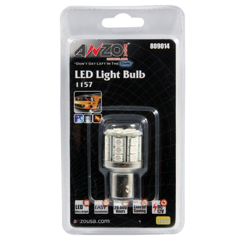 Anzo LED Bulbs Universal LED 1157 Amber - 28 LEDs 1 3/4in Tall 809014 Photo - Primary