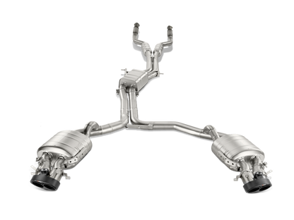Akrapovic 14-17 Audi RS7 Sportback (C7) Evolution Line Cat Back (Titanium) w/ Carbon Tips S-AU/TI/4H S-AU/TI/4H Photo - Primary