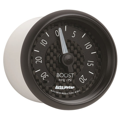 Autometer 2-1/16" Boost/Vacuum,30 IN HG/20 PSI,Mechanical,GT 8001 User 5