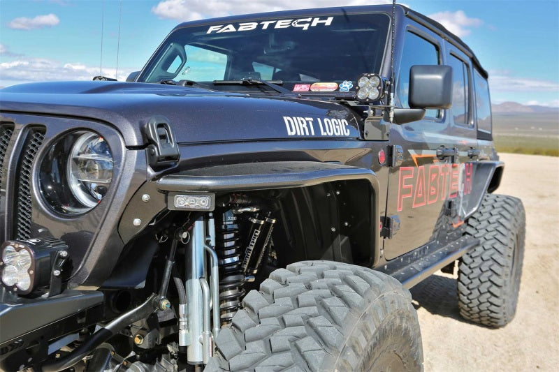 Fabtech F/tube Fenders 18-19 Jl Steel FTS24212 Photo - Mounted
