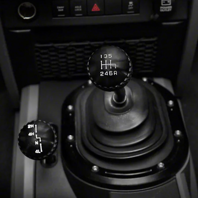 DV8 Offroad 2011-2018 Jeep JK 6-Speed Shift Knob Black D-JP-181112-BK D-JP-181112-BK Photo - Mounted