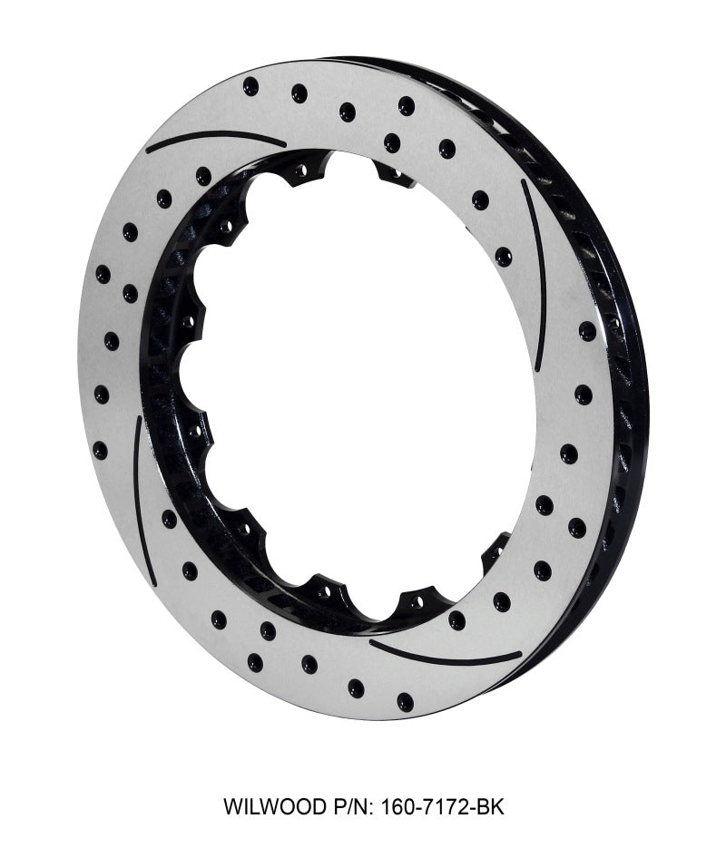 Wilwood Rotor-SRP48 SPC-37-RH-BLK-Drill 12.88 x 1.25 - 12 on 8.75in 160-7172-BK 160-7172-BK Photo - Primary