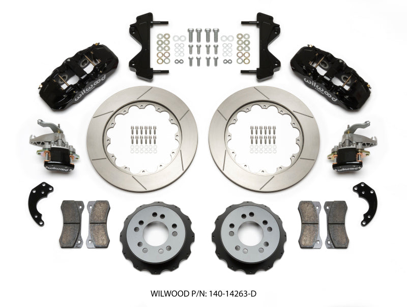 Wilwood AERO4 / MC4 Rear Kit 14.00 Currie Pro-Tour Unit Bearing Floater 140-14263 140-14263 Photo - Primary