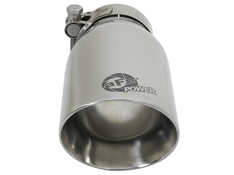 aFe Exhaust Tip Polished - MACH Force-Xp 304 Stainless Steel Single-Wall 49T25354-P07 Photo - Unmounted
