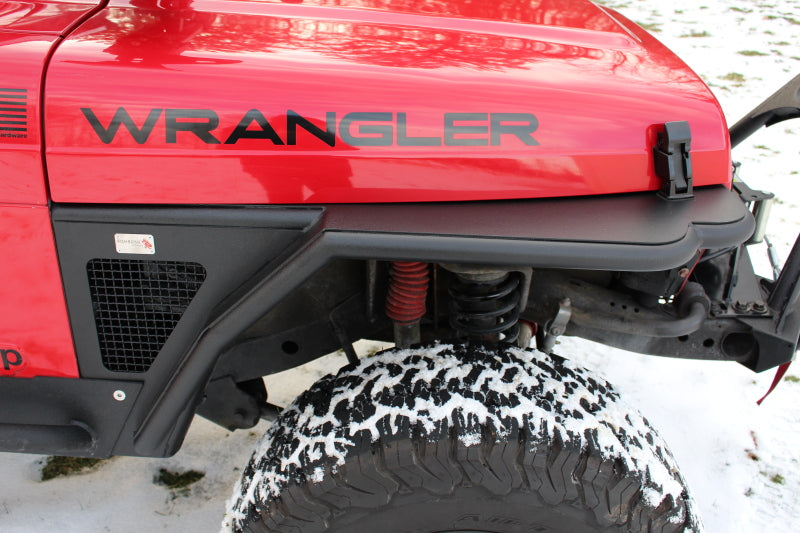 Fishbone Offroad 97-06 Jeep Wrangler Steel Tube Fender Front/Rear - Blk Txtred Pwdercoat (Set Of 4) FB23029 FB23029 Photo - lifestyle view