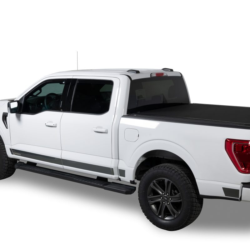 Putco 09-14 Ford F-150 Reg Cab 6.5 Short Box - 7in Wide (10pcs) Black Platinum Rocker Panels 9751411BP 9751411BP Photo - Primary