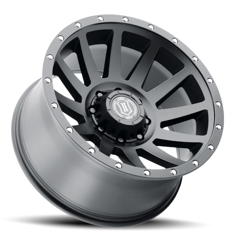 ICON Compression 20x10 8x6.5 -19mm Offset 4.75in BS 121.4mm Bore Satin Black Wheel 2020108047SB 2020108047SB Photo - Unmounted