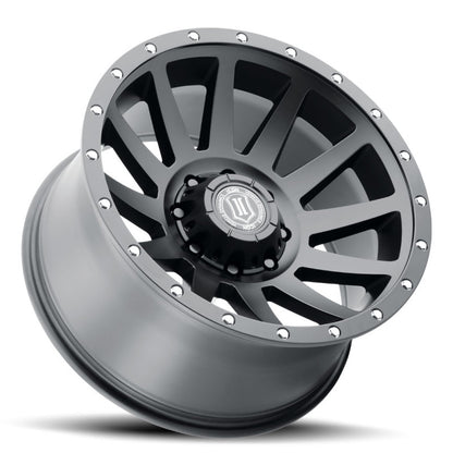 ICON Compression 20x10 8x6.5 -19mm Offset 4.75in BS 121.4mm Bore Satin Black Wheel 2020108047SB 2020108047SB Photo - Unmounted