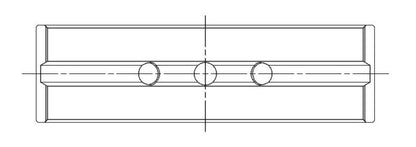 ACL Toyota G16E-GTS (GR Yaris) Race Series Main Bearings 4M8533H-STD 4M8533H-STD Technical Drawing