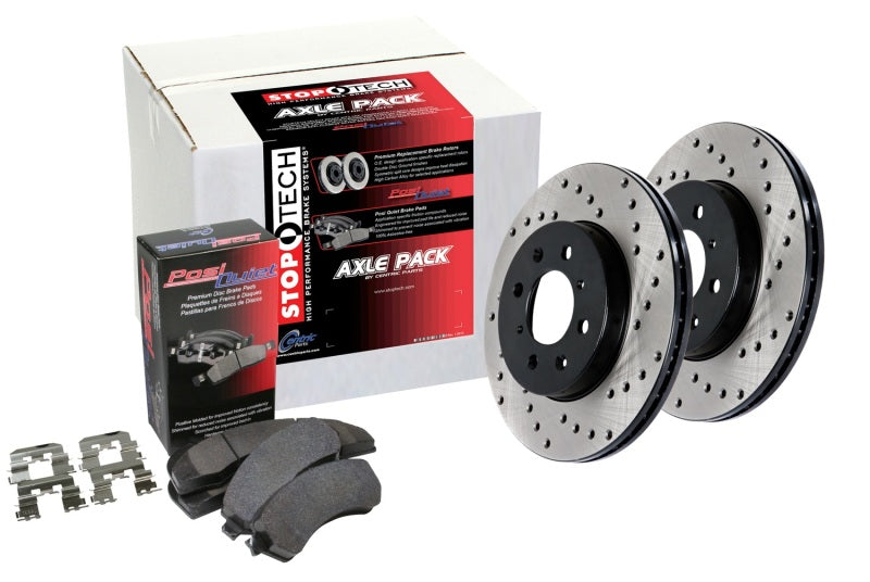 Stoptech Street Axle Pack, Drilled, 4 Wheel 936.34116 936.34116 Photo - Primary