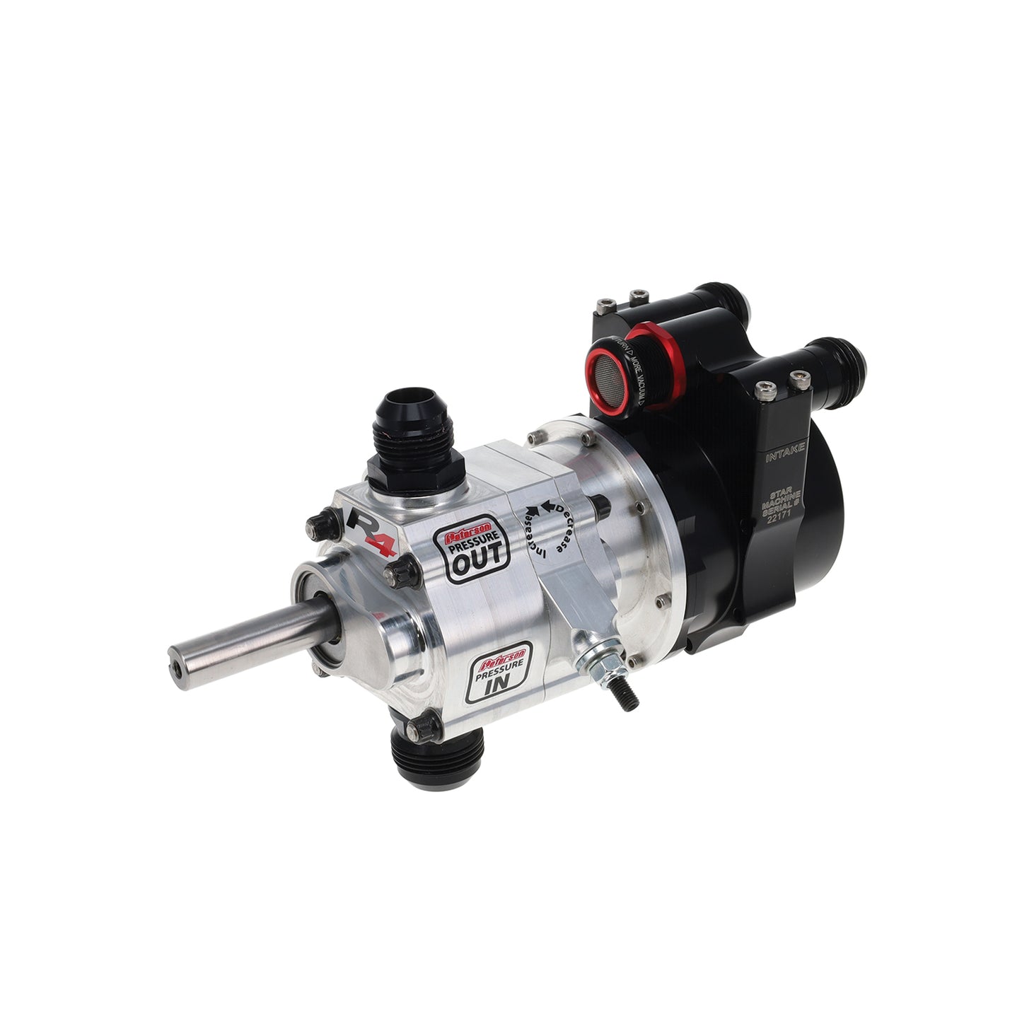 Peterson Fluid Systems R4 1-Stage Oil Pump - Left Side Mount - Rear Drive w/ Vac 04-1804
