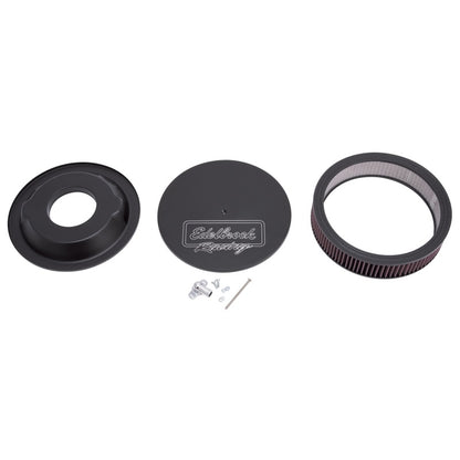 Edelbrock Air Cleaner, Victor Series, Round, Aluminum Top, Cloth Element, 14" Di 41613 Photo - Primary
