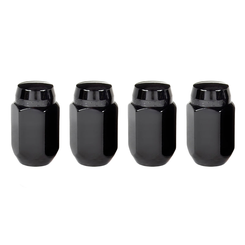 McGard Hex Lug Nut (Cone Seat) M14X1.5 / 22mm Hex / 1.635in. Length (4-Pack) - Black 64072 64072 Photo - Primary
