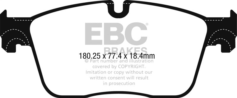 EBC 2020+ Jaguar I-Pace Electric Greenstuff Front Brake Pads DP62253 DP62253 Photo - Primary