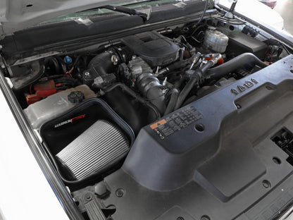 aFe 11-16 GM Silverado / Sierra 2500/3500HD (6.6L V8) MagnumFORCE Intake Stage-2 Pro DRY S 54-13016D 54-13016D Photo - Mounted
