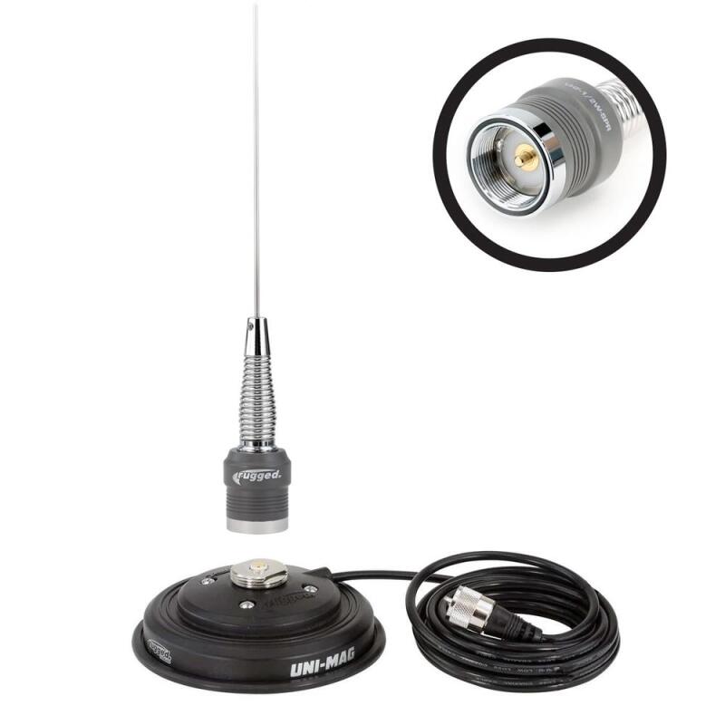 Rugged Radios VHF 1/2 Wave No Ground Plane (NGP) Antenna Kit with Magnetic Mount ANT-SPARE-MAG-KIT-V ANT-SPARE-MAG-KIT-V Photo - Primary