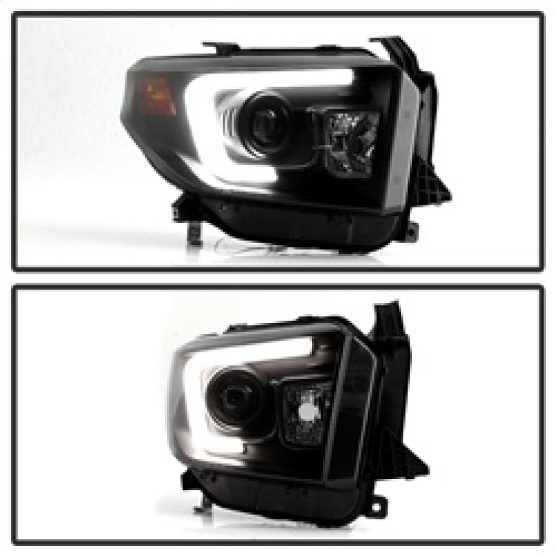 Spyder Toyota Tundra 2014-2016 Projector Headlights Light Bar DRL Black Smoke PRO-YD-TTU14-DRL-BSM 5080165 5080165 Photo - Unmounted
