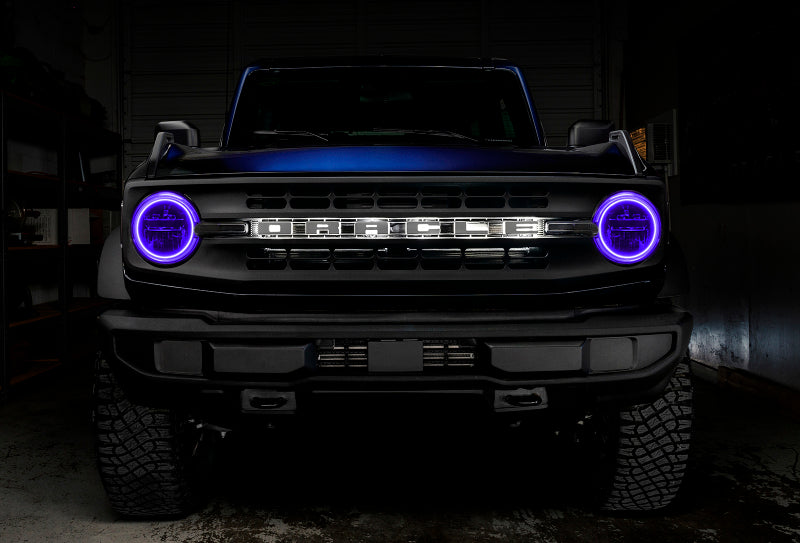 ORACLE Lighting Oracle 2021 Ford Bronco Base Headlight LED Halo Kit - ColorSHIFT - w/ 2.0 Controller 1470-333 1470-333 User 1