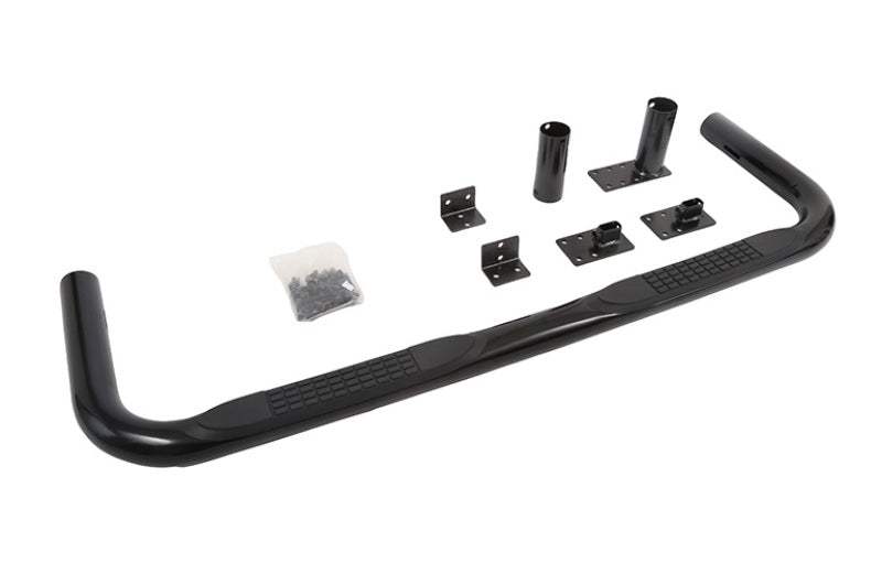 Dee Zee Deezee Universal Tubes - 3In Round Universal - Black Steel ExtCab DZ3700291 DZ3700291 User 1