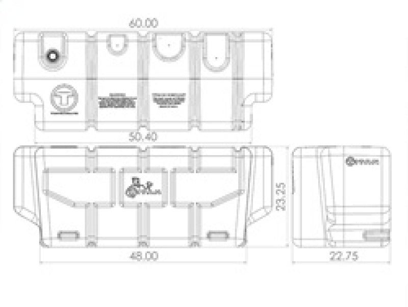 Titan Fuel Tanks Universal 100 Gallon Heavy Duty Transfer Tank (Non Nissan Cargo Box/RamBox) 5015100