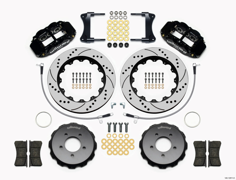 Wilwood Narrow Superlite 6R Front Hat Kit 14.00in Drilled 2005-Up Mazda Miata w/ Lines 140-12911-D 140-12911-D Photo - Primary
