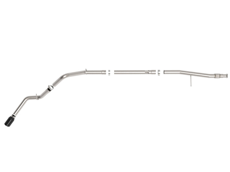aFe Large Bore-HD 3in 409SS DPF-Back 20-21 GM Trucks L6-3.0L (td) LM2 - Black Tip 49-44128-B 49-44128-B Photo - Unmounted