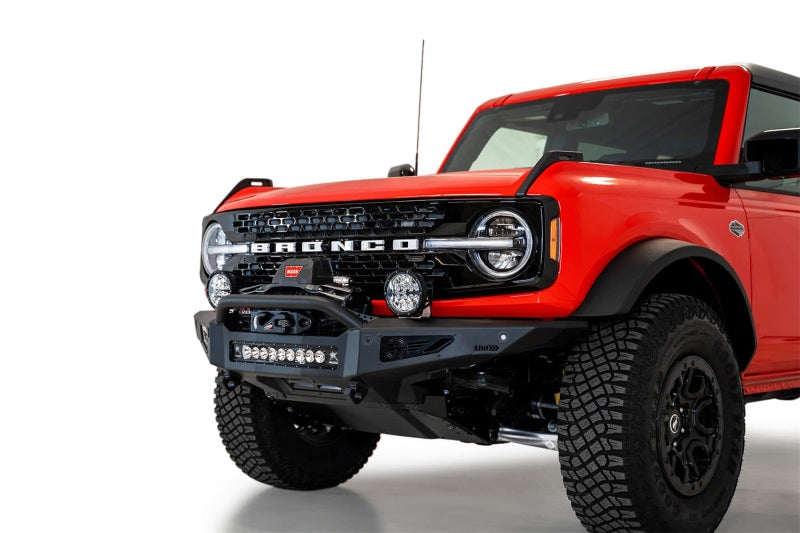 Addictive Desert Designs 2021+ Ford Bronco Rock Fighter Front Bumper - Hammer Black F230181060103 F230181060103 Photo - Mounted