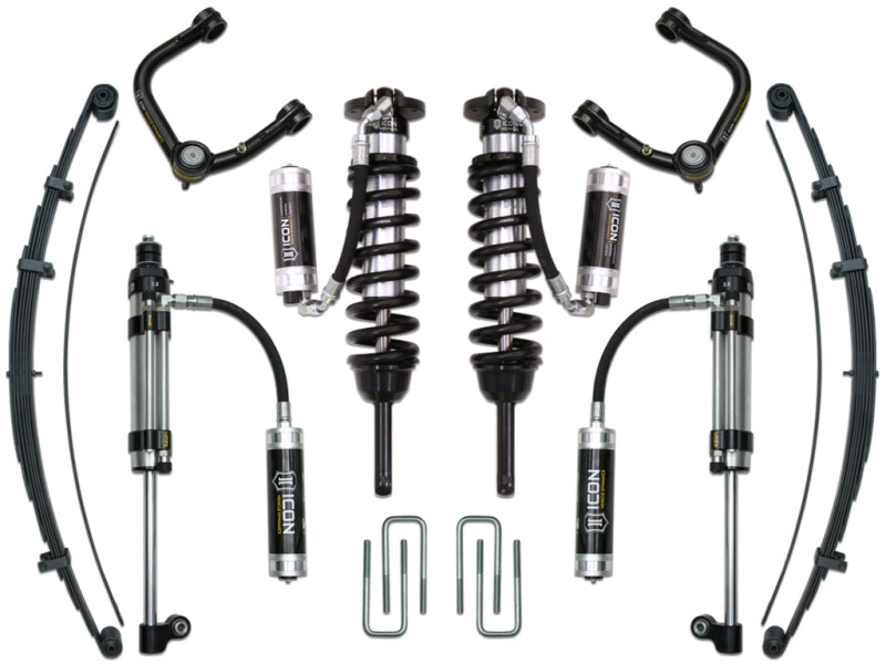 ICON 05-15 Toyota Tacoma 0-3.5in/16-17 Toyota Tacoma 0-2.75in Stg 10 Suspension System w/Tubular Uca K53010T K53010T Photo - Primary