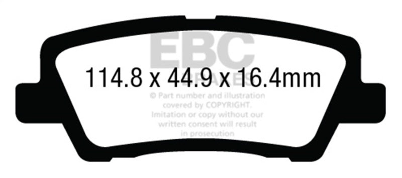 EBC Disc Brake Pad Set DP23012 Photo - Primary