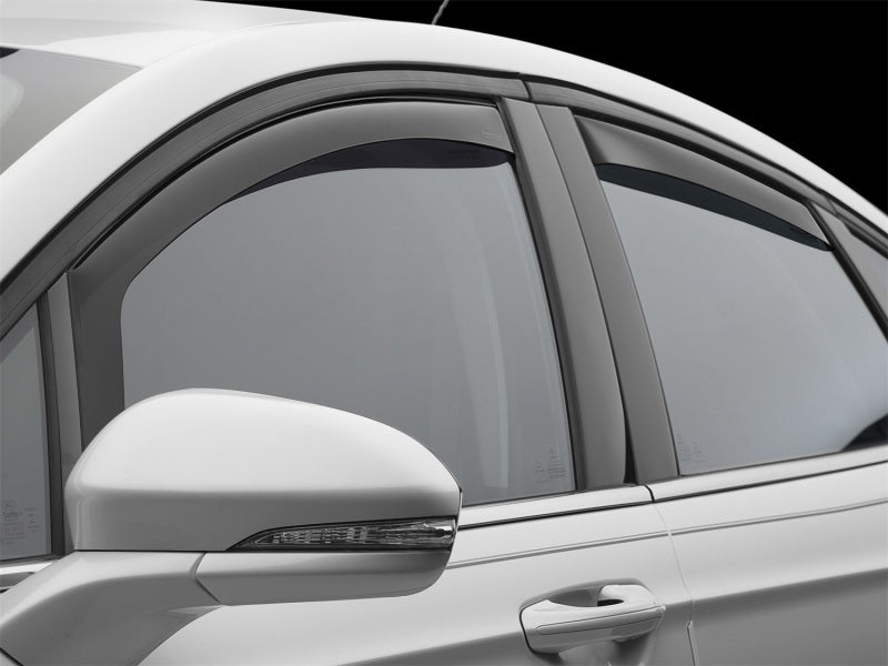 WeatherTech 13+ Ford Fusion Front and Rear Side Window Deflectors - Dark Smoke 82732 Photo - Mounted