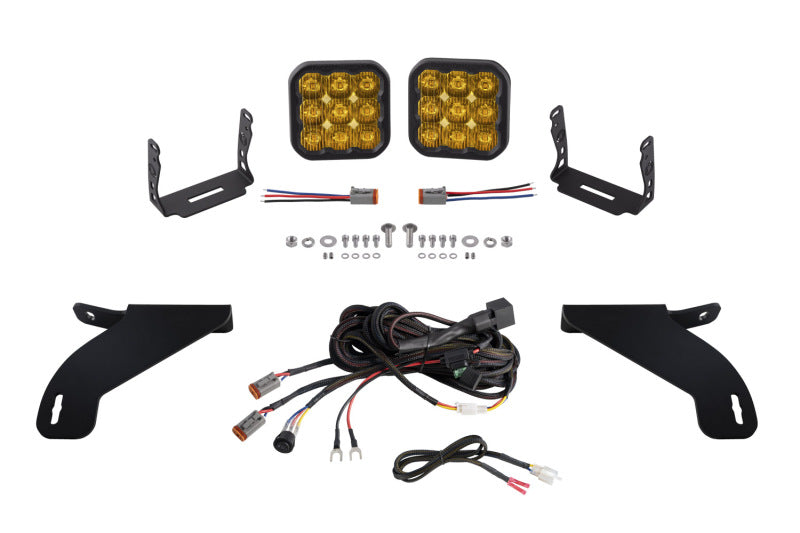 Diode Dynamics 21-22 Ford F-150 SS5 Bumper LED Pod Light Kit - Yellow Pro Driving DD7333 DD7333 Photo - Primary