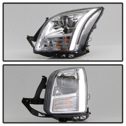 SPYDER xTune 06-09 Ford Fusion Light Bar DRL Projector Headlights - Chrome (PRO-JH-FFU06-LB-C) 9042126 9042126 Photo - Unmounted