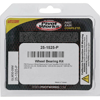 Pivot Works Yamaha Wheel Bearing Kit Premium Bearings 25-1525-P 25-1525-P Photo - Primary