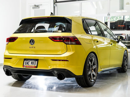AWE Tuning AWE 2022 VW GTI MK8  Track Edition Exhaust - Diamond Black Tips 3020-33658 3020-33658 Photo - Mounted