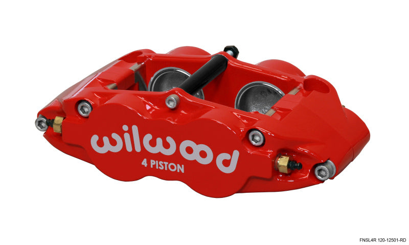 Wilwood Caliper-Narrow Superlite 4R - Red 1.75/1.75in Pistons 1.25in Disc 120-12501-RD 120-12501-RD Photo - Primary