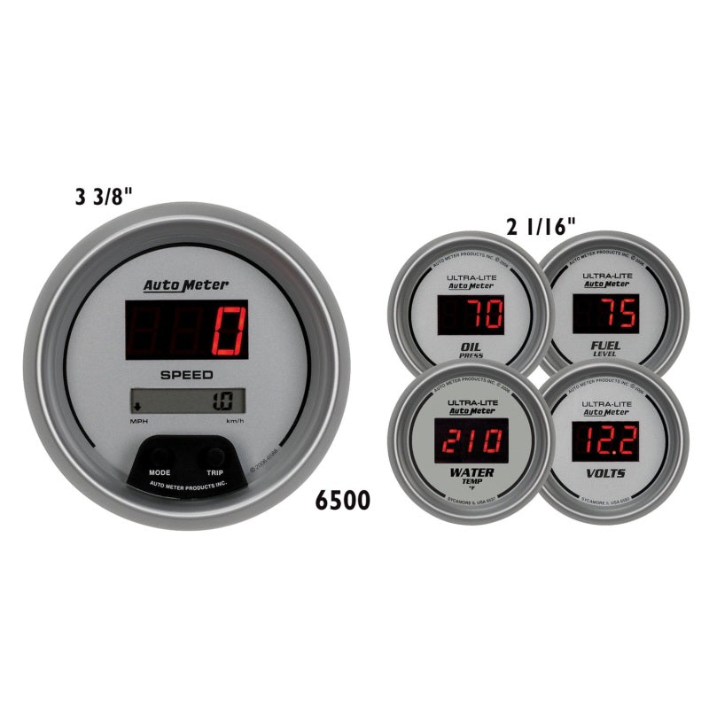 AutoMeter Ultra-lite Digital 5 Piece Set 6500 6500 Photo - Primary