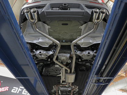 aFe MACH Force-Xp 2.5in. 304 SS C/B Exhaust 20-21 Ford Explorer V6-3.0L - Black Tip 49-33139-B 49-33139-B Photo - Mounted