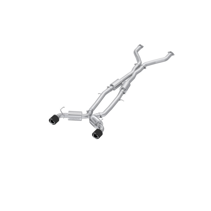 MBRP 23-24 Nissan Z 3.0L Armor Pro T304 Stainless Steel 3in Cat-Back Dual Rear Exit w/ 5in OD CF Tip S44083CF