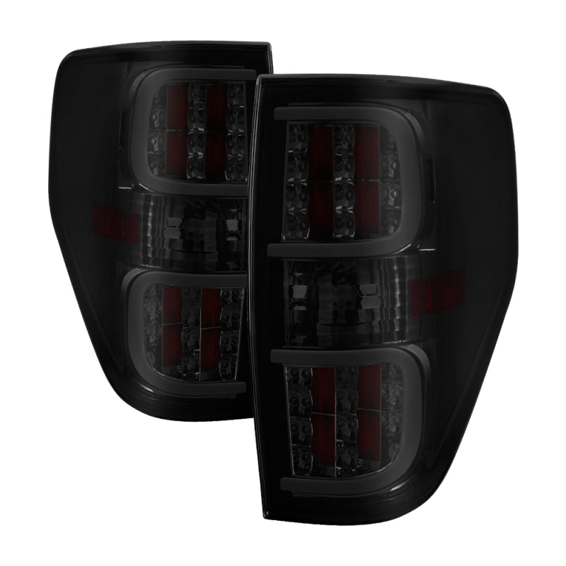 SPYDER xTune Ford F150 09-14 LED Tail Lights - Black ALT-ON-FF15009-LBLED-SM 5082183 5082183 Photo - Primary