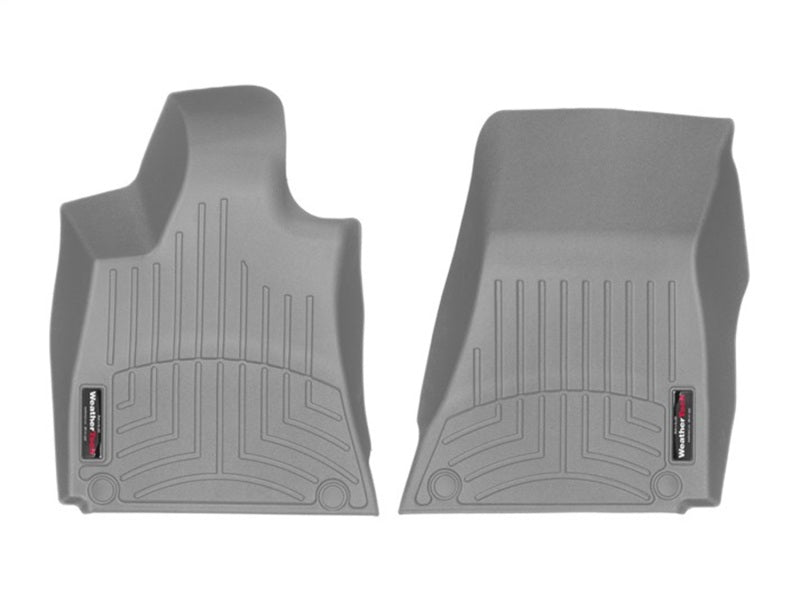 WeatherTech 2016 + Maserati Ghibli Rear Wheel Drive Style 1 Grommet Front FloorLiner - Grey 468831 468831 Photo - Primary