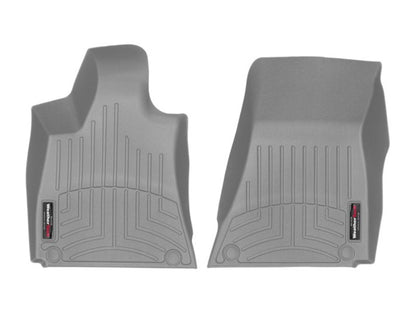WeatherTech 2016 + Maserati Ghibli Rear Wheel Drive Style 1 Grommet Front FloorLiner - Grey 468831 468831 Photo - Primary