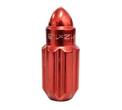 NRG M12 x 1.5 Steel Lug Nut Set  Bullet Shape 21 pc Red W/ Lock Key LN-LS500RD-21 Photo - Primary