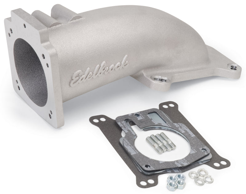 Edelbrock Ultra Low Profile Intake Elbow, 90mm Throttle Body to Square-Bore Flan 3847 Photo - Primary