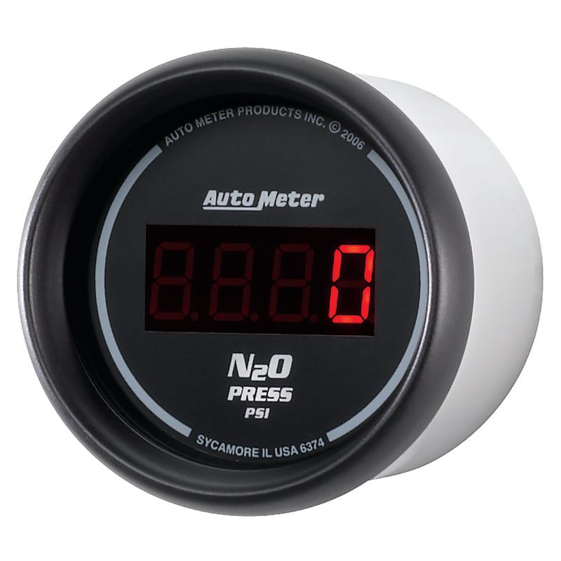 Autometer Gauge,Nitrous Pressure, 2 1/16",1600psi,Digital, Black Dial w/ Red 6374 User 2